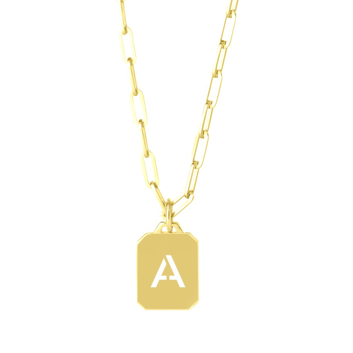 GOLD PLATED STERLING SILVER INITIAL HEIRLOOM NECKLACE