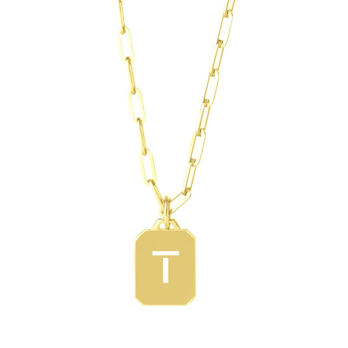 GOLD PLATED STERLING SILVER INITIAL HEIRLOOM NECKLACE