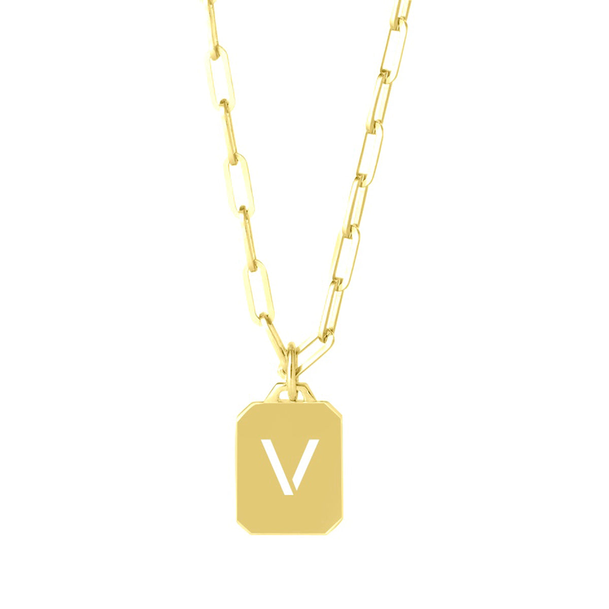 GOLD PLATED STERLING SILVER INITIAL HEIRLOOM NECKLACE